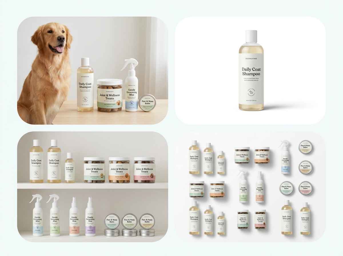 EzRemove KI-Produktbildgenerator erstellt Serien-Produktbilder für Tierpflege-SKUs